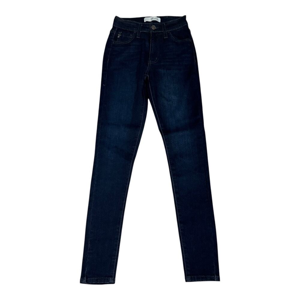 KanCan Jeans Women's 0/23 Dark Wash High Rise Skinny Stretch Denim